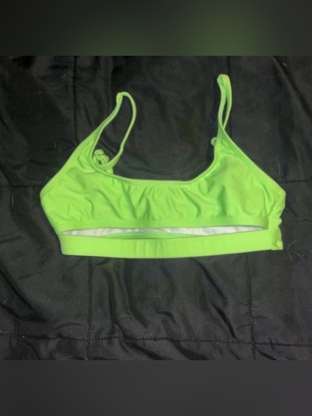 Fashion Nova Neon Green Bikini Top